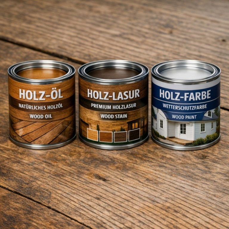 Verschiedene Arten Holzfarbe für outdoor-lounges Öle, Lacke und Lasuren schützen dein Holz